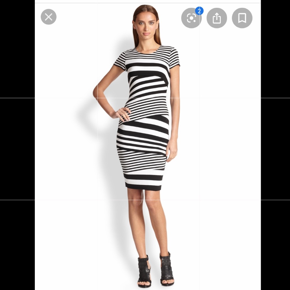 Bailey 44 Jersey Striped Dress